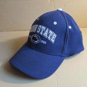 *PENN STATE Blue  with White Accent Logo Signature Brim PSU Cap